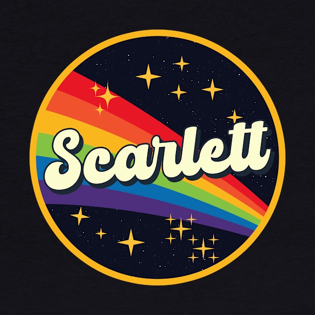 Scarlett // Rainbow In Space Vintage Style by LMW Art